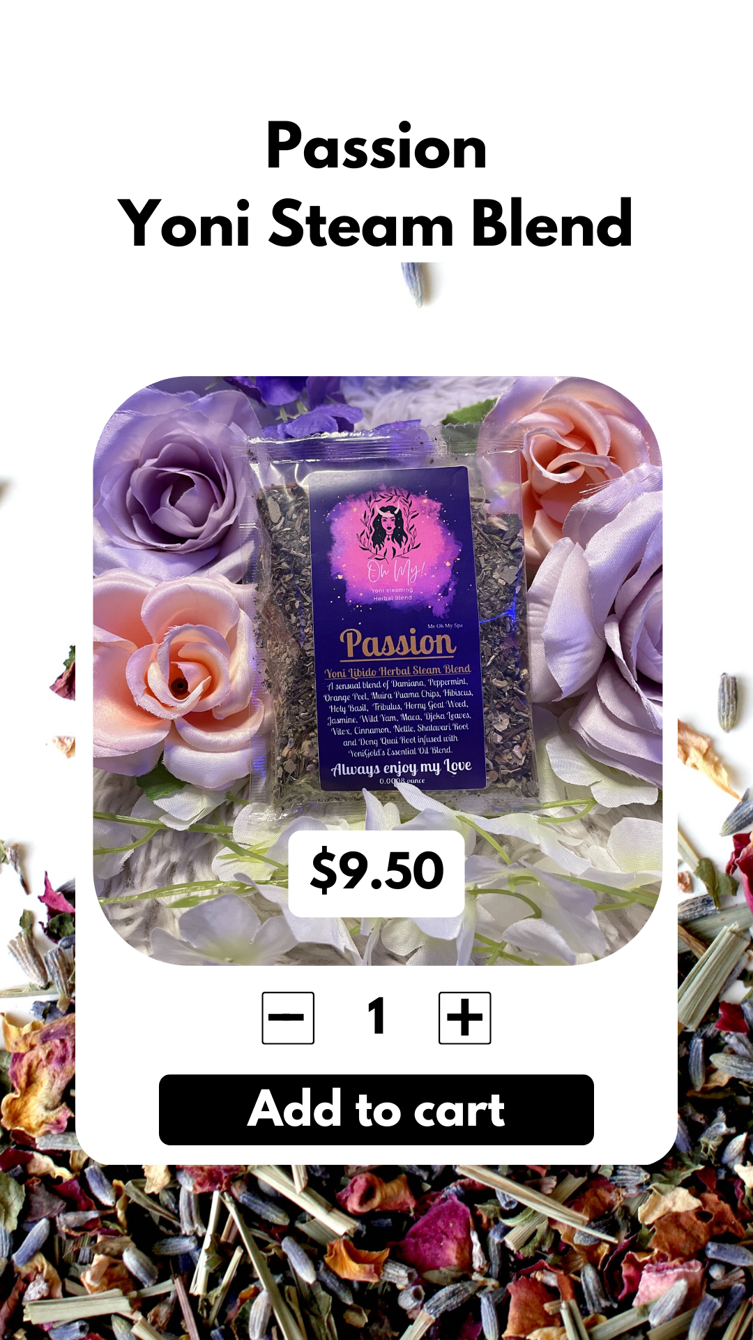 Passion Libido Yoni Steam Blend 🌿